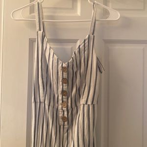 Vintage Havana blue and white jumpsuit